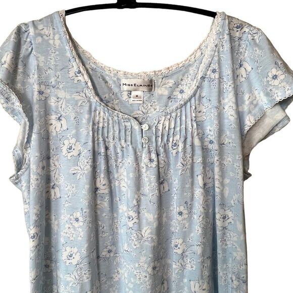 Miss Elaine 2pc Floral Bouquets Robe and Gown Set - Picture 12 of 16